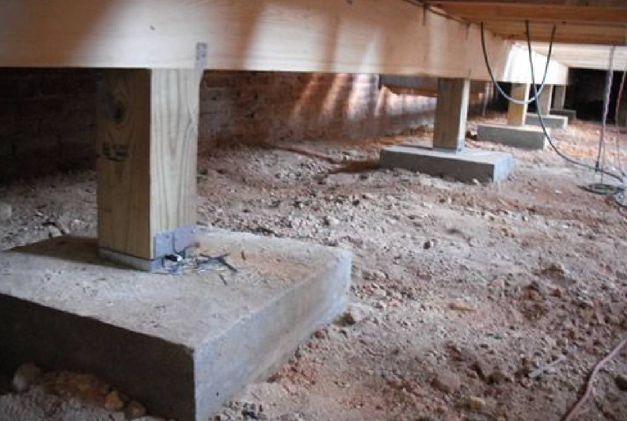 Pier and beam foundation repair in Bentonville, AR